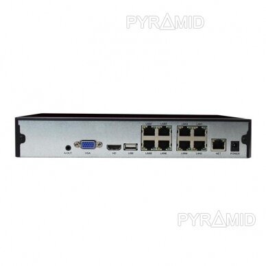 16CH IP network video recorder Longse NVR2108DP, up to 4K 8Mp, 8xPOE 3