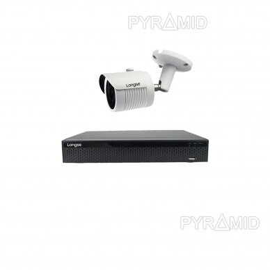 5 megapikselių raiškos IP kamerų komplektas Longse - 1- 4 kameros LBH30ML500 2