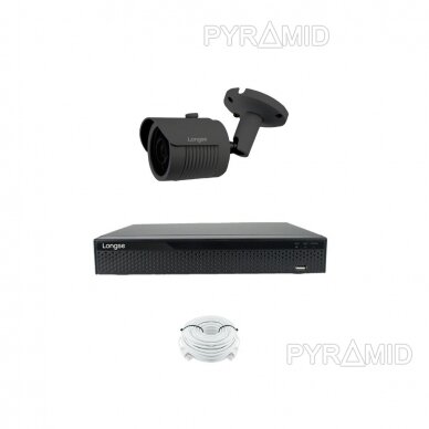 5 megapikselių raiškos IP kamerų komplektas Longse - 1- 4 kameros LBH30ML500/DG 4