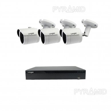 5MP raiškos IP kamerų komplektas Longse - 1- 4 kameros LBH30GL500, Sony Starvis, POE, žmogaus detekcija 6