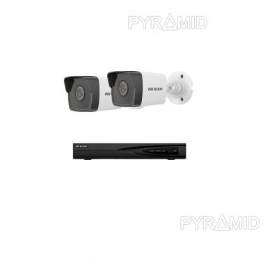 Комплект 4Mп IP видеонаблюдения - 1- 4 камеры Hikvision DS-2CD1043G2-I 2.8mm, 4Mp 4