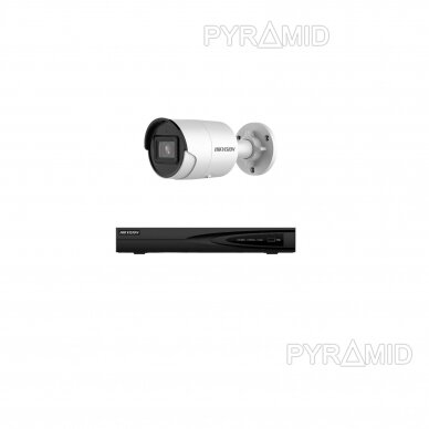 Smart IP kamerų komplektas su 1-4 kameromis Hikvision DS-2CD2043G2-I 2.8mm, 4Mp, Acusense, žmonių ir automobilių detekcija 2