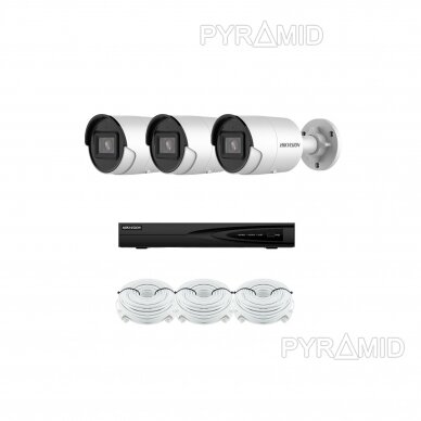 Smart IP kamerų komplektas su 1-4 kameromis Hikvision DS-2CD2043G2-I 2.8mm, 4Mp, Acusense, žmonių ir automobilių detekcija 7