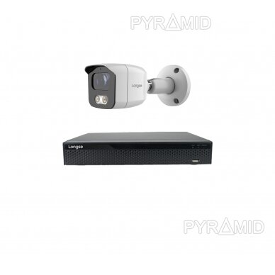 Smart комплект 8Mп 4K IP видеонаблюдения Longse - 1- 4 камеры BMSAKL800/A, с POE, обнаружение человека 4