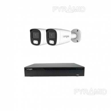 Комплект 4Mп IP видеонаблюдения Longse - 1- 4 камеры BMSCFG400/A, с POE 3