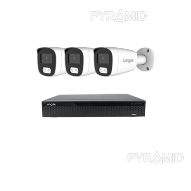 Комплект 4Mп IP видеонаблюдения Longse - 1- 4 камеры BMSCFG400/A, с POE 5