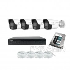 4MP IP surveillance kit Longse - 4 cameras BPSCFC4R and 1TB HDD