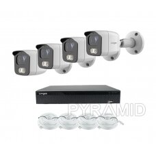 Smart 5MP IP surveillance kit Longse - 1- 4 cameras BMSARL400/A, POE