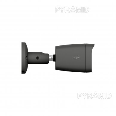 Smart комплект 8Mп 4K IP видеонаблюдения Longse - 1- 4 камеры BMSCKL800/DGA, с POE, обнаружение человека, темно-серый 2