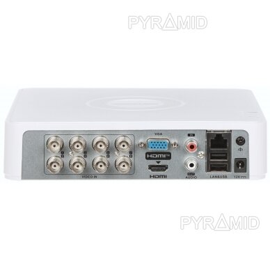AHD, HD-CVI, HD-TVI, CVBS, TCP/IP REGISTRATORIUS IDS-7108HUHI-M1/S(C) 8 KANALŲ Hikvision 2