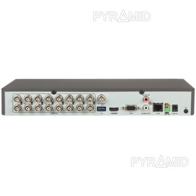 AHD, HD-CVI, HD-TVI, CVBS, TCP/IP REJESTRATORS IDS-7216HQHI-M1/S(C) 16 KANĀLI ACUSENSE Hikvision 2