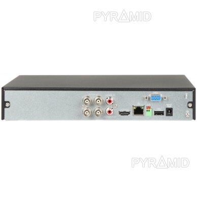 AHD, HD-CVI, HD-TVI, CVBS, TCP/IP REJESTRATORS XVR5104HS-I3(1T) 4 KANĀLI SSD 1TB WizSense DAHUA 2