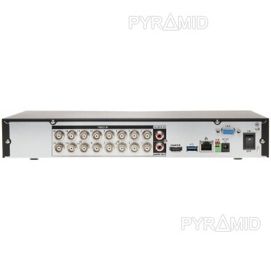 AHD, HD-CVI, HD-TVI, CVBS, TCP/IP REGISTRATORIUS XVR5116H-4KL-I3 16 KANALŲ DAHUA 2
