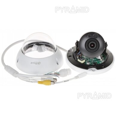 Antivandalinė IP kamera Dahua IPC-HDBW5449R-ASE-NI-0360B, Full Color, 4MP, 3,6mm, POE