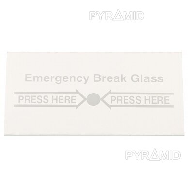 SPARE GLASS PANE PW-C1/GLASS FOR EMERGENCY DOOR RELEASE BUTTONS 1