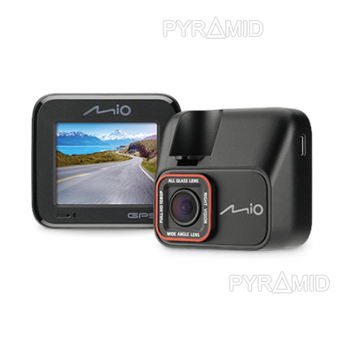 Autoregistratorius MIO MiVue C580, FullHD 60fps, 2" ekranas, 140°, GPS, Parking, HDR, SpeedCam 2