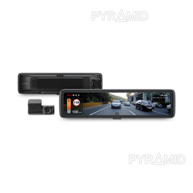 Видеорегистратор MIO MiVue R850T, 2,5K 1440p, 11,88" экраны, RearCam, GPS, Парковка, SpeedCam 1