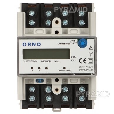 ELECTRIC ENERGY METER OR-WE-507 THREE-PHASE 3