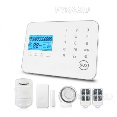 GSM alarm kit WALE PR-JT-99CSG with wireless sensors 7