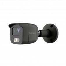 IP kamera Longse BMSAKL800/DGA, 8Mp, 2,8mm, 25m IR, POE, integrēts mikrofons, cilvēka atklāšana, tumši pelēka