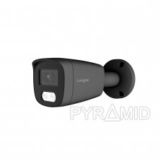 IP kamera Longse BMSCKL800/DGA, 8Mp, 2,8mm, 25m IR, POE, su mikrofonu, microSD jungtis, žmogaus detekcija, tamsiai pilka
