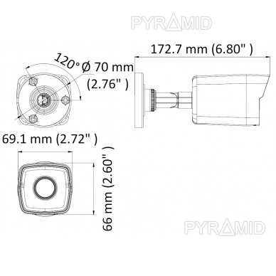 IP kamera Hikvision DS-2CD1041G0-I/PL(2.8MM), 4MP, POE
