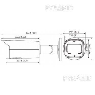 IP kamera Dahua IPC-HFW1230T-ZS-2812-S5, 2MP, Zoom, POE 5