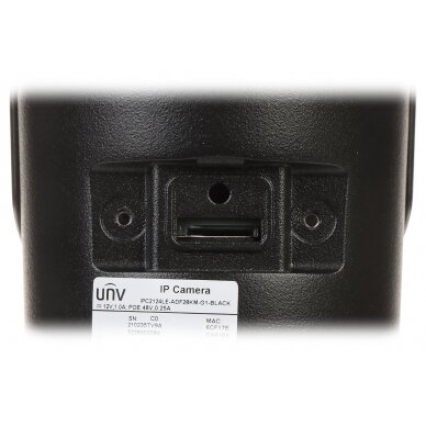 IP kamera UNIVIEW IPC2124LE-ADF28KM-G1-BLACK, 4 Mpx, 2.8 mm, mikrofonas, juoda 3