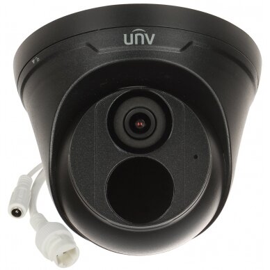 IP kamera UNIVIEW IPC3614LE-ADF28K-G1-BLACK,  4Mpx, 2.8 mm, mikrofonas, juoda 1