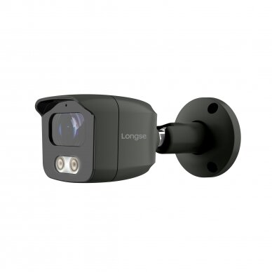 IP kaamera Longse BMSAKL800/DGA, 8Mp, 2,8mm, 25m IR, POE, integreeritud mikrofon, inimese tuvastamine, tumehall