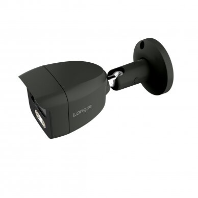 IP kamera Longse BMSAKL800/DGA, 8Mp, 2,8mm, 25m IR, POE, su mikrofonu, micrsoSD jungtis, žmogaus detekcija, tamsiai pilka 1