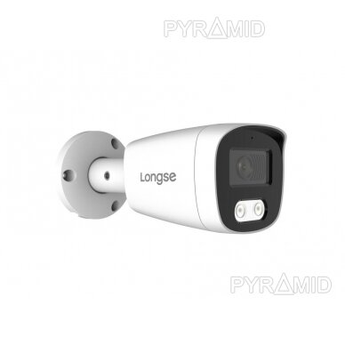 IP kamera Longse BMSCFE500/A, 2,8mm, 5Mp, 25m IR, POE, su mikrofonu, balta