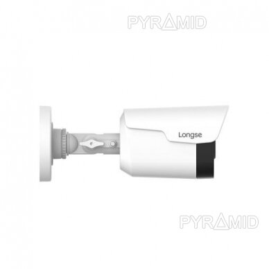 IP kamera Longse BPSCFC4R-28PM, 2,8mm, 4Mp, 25m IR, POE, mikrofons, plastmasas korpuss, balts 2