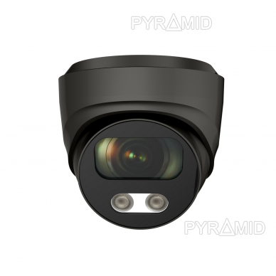 IP kamera Longse CMSBGL500/DGA, 2,8mm, 5Mp, 25m IR, POE, su mikrofonu, vidinė microSD jungtis, Smart funkcijos, tamsiai pilka 1