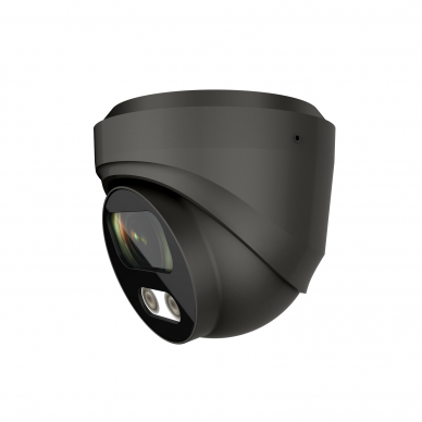 IP kamera Longse CMSBKL500/DGA, 2,8mm, 5Mp, 25m IR, POE, su mikrofonu, žmogaus detekcija, tamsiai pilka