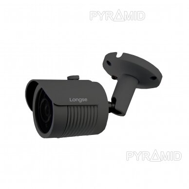 IP kamera Longse LBH30GC400/DG, 2,8mm, 4Mp, 40m IR, POE, tamsiai pilka