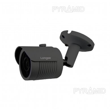 IP kamera Longse LBH30ML500/DG, 2,8mm, 5Mp, 40m IR, POE, Smart funkcijos, tamsiai pilka