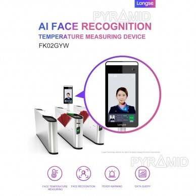 AI sejas atpazīšanas ierīce ar temperatūras mērīšanas funkciju Longse 6
