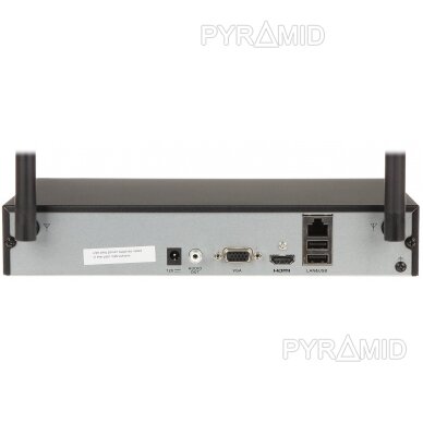 4 kanalų IP vaizdo įrašymo įrenginys Hikvision DS-7104NI-K1/W (C), Wi-Fi 2