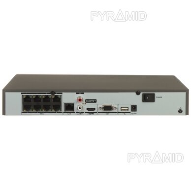 IP REGISTRATORIUS DS-7608NXI-K1/8P 8 KANALŲ, 8 PoE ACUSENSE Hikvision 2