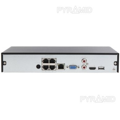 4 kanalų IP vaizdo įrašymo įrenginys Dahua NVR4104HS-P-4KS2/L, 4xPOE
