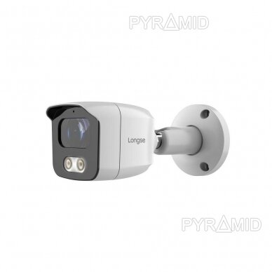 IP AI kamera Longse BMSARL400/A, 3,6mm, 5Mp, 25m IR, POE, microSD jungtis, mikrofonas, žmogaus detekcija