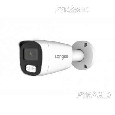 IP kaamera LongseBMSCKL500WH/A, 5Mp Sony Starvis, 2,8mm, valge tuli kuni 25m, mikrofon, POE, inimese tuvastamine