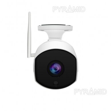 Išmanioji lauko WIFI kamera su žmonių detekcijos funkcija PYRAMID PYR-SH200DW, WIFI, microSD jungtis, Full HD 1080p 4