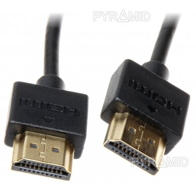 KABELIS HDMI-0.5/SLIM 0.5 m 1