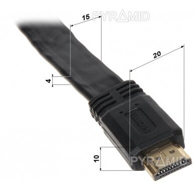 KABELIS HDMI-10-FL 10 m 1