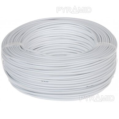 Alarm system cable 4x0,22mm white, 100m 1
