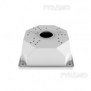 Kameros laidų jungiamoji dėžutė - montavimo bazė B116, plastikinė, balta