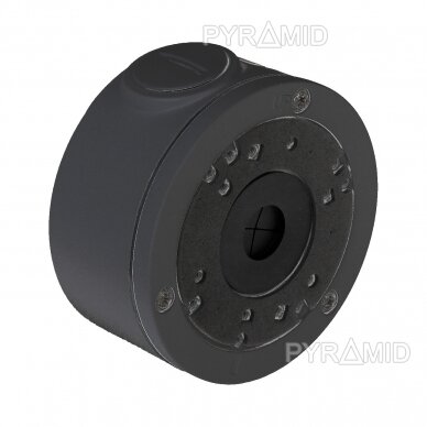 Kameros laidų jungiamoji dėžutė - montavimo bazė B310DG, metalinė, tamsiai pilka