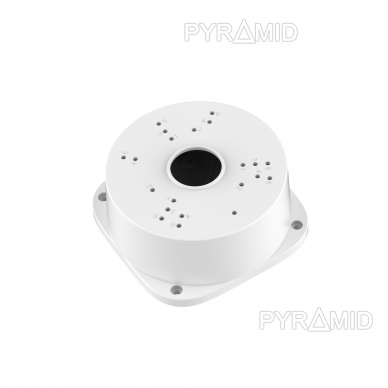 Kameros laidų jungiamoji dėžutė - montavimo bazė PC115, plastikinė, balta 1